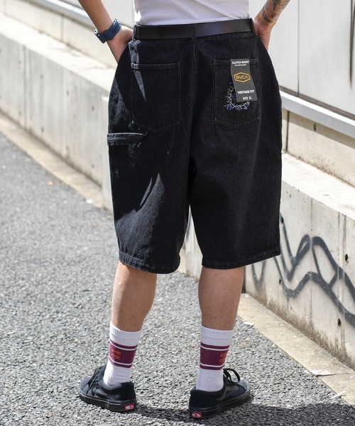 RVCA(ルーカ)の「RVCA メンズ CLUTCH DENIM SHORTS ウォークパンツ/ショートパンツ 【2024年春夏モデル】/ルーカデニムパンツ(デニムパンツ・メンズ・ブラック/ブルー・X-LARGE/SMALL/MEDIUM/LARGE)」の8枚目の写真