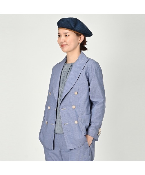 45R（フォーティファイブアール）の「サマーウールのジャケット WOMEN（テーラードジャケット・レディース・ベージュ・MEDIUM/LARGE）」の4枚目の写真