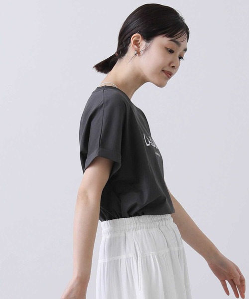 Gready Brilliant(グレディブリリアン)の「LARUCHEクルーネックTシャツ(Tシャツ/カットソー・レディース・オフホワイト/チャコールグレー・38)」の16枚目の写真