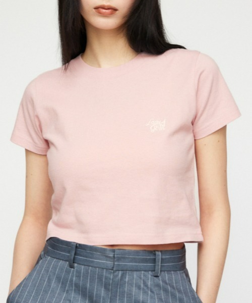 LAGUA GEM（ラグアジェム）の「LAGUA LOGO Tシャツ 24S（Tシャツ/カットソー・レディース・ホワイト/ライトグレー/ブラック/ライトピンク/ライトイエロー・X-SMALL/SMALL/MEDIUM）」の5枚目の写真