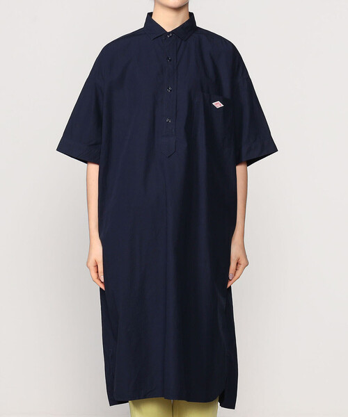 ダントン　半袖シャツワンピース DANTON | コットン 半袖シャツワンピース PLAID WOMEN（シャツ