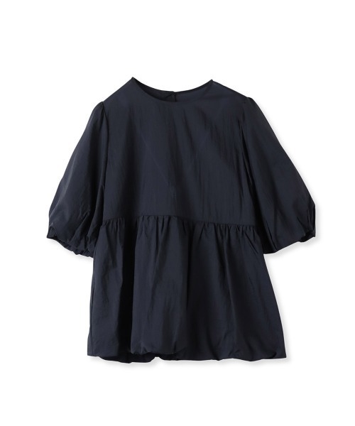 ketty(ケティ)の「シアーオーガンジーペプラムチュニック ≪洗濯機で洗える≫(シャツ/ブラウス・レディース・オフホワイト/ブルー/ネイビー/イエロー・M)」の6枚目の写真