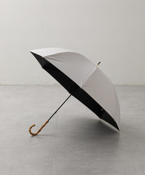 COLONY 2139（コロニートゥーワンスリーナイン）の「UVバンブーハンドル傘（長傘・レディース・グレー/アイボリー・FREE）」の2枚目の写真