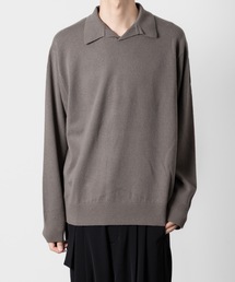 ATTACHMENT | ブリティッシュウール ニットポロプルオーバーL/S / BRITISH WO KNIT POLO  PULLOVER L/S(ニット/セーター)