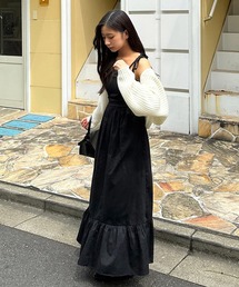 RiLi | 肩リボンフレアキャミワンピ【RL】(ワンピース)