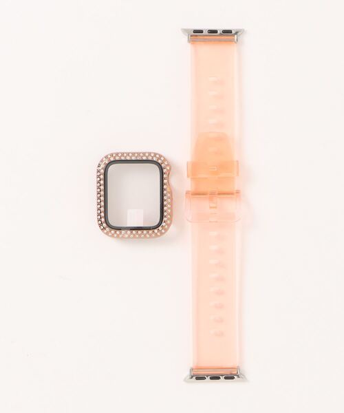 zandy(ズィーアンドワイ)の「zandy ズィーアンドワイ /Apple Watch ケース&ベルトセット マットタイプ【ストーン付きメッキケース】 アップルウォッチカバー& オーロラクリアバンド /// set10(デジタル腕時計・レディース・ピンク系その他/クリア/ブラック×グレー/イエローゴールド/ピンクゴールド/シルバー系その他・S/M)」の15枚目の写真