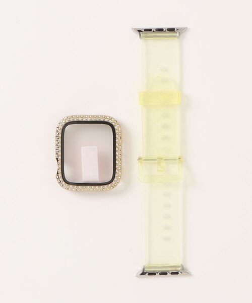 zandy(ズィーアンドワイ)の「zandy ズィーアンドワイ /Apple Watch ケース&ベルトセット マットタイプ【ストーン付きメッキケース】 アップルウォッチカバー& オーロラクリアバンド /// set10(デジタル腕時計・レディース・ピンク系その他/クリア/ブラック×グレー/イエローゴールド/ピンクゴールド/シルバー系その他・S/M)」の22枚目の写真