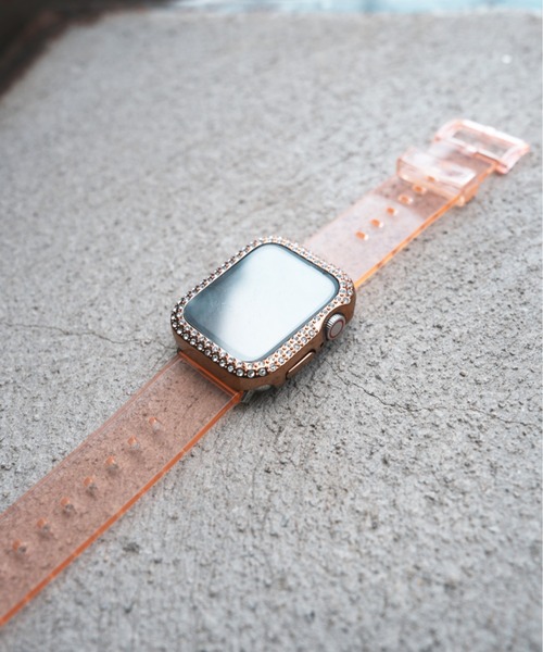 zandy(ズィーアンドワイ)の「zandy ズィーアンドワイ /Apple Watch ケース&ベルトセット マットタイプ【ストーン付きメッキケース】 アップルウォッチカバー& オーロラクリアバンド /// set10(デジタル腕時計・レディース・ピンク系その他/クリア/ブラック×グレー/イエローゴールド/ピンクゴールド/シルバー系その他・S/M)」の19枚目の写真