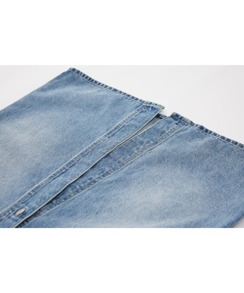 ELOOPS（イーループス）の「【ELOOPS】フロントボタンデニムミディスカート（デニムスカート・レディース・ブルー・M/S/L）」の21枚目の写真