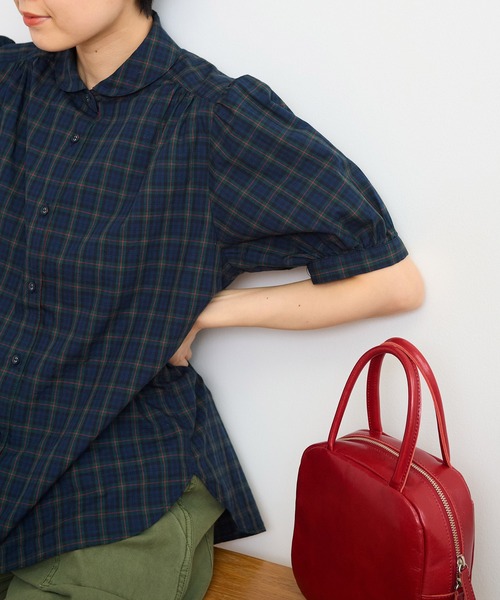 CHILD WOMAN（チャイルドウーマン）の「☆パフ袖チェックブラウス（シャツ/ブラウス・レディース・イエロー/グリーン・FREE）」の15枚目の写真