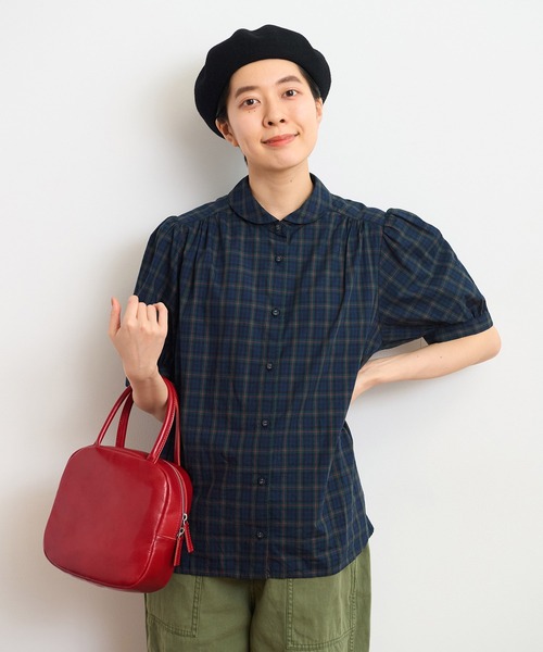 CHILD WOMAN（チャイルドウーマン）の「☆パフ袖チェックブラウス（シャツ/ブラウス・レディース・イエロー/グリーン・FREE）」の21枚目の写真