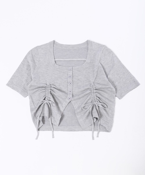 PHILLY（フィリー）の「【PHILLY】サイドドロストショートスリーブトップス（Tシャツ/カットソー・レディース・ブラック/グレー/ホワイト・FREE）」の21枚目の写真