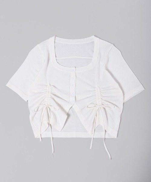 PHILLY（フィリー）の「【PHILLY】サイドドロストショートスリーブトップス（Tシャツ/カットソー・レディース・ブラック/グレー/ホワイト・FREE）」の19枚目の写真