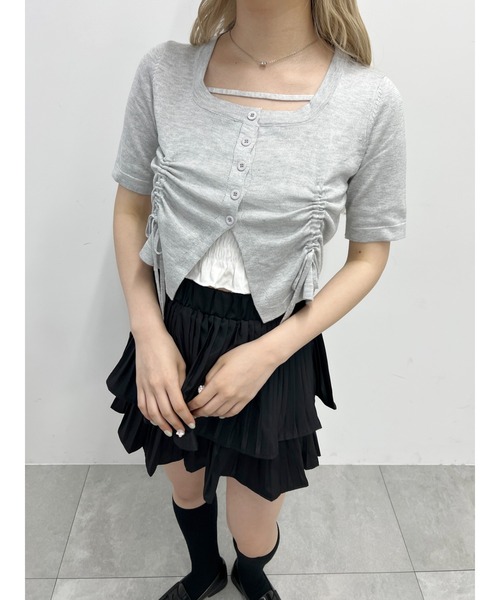 PHILLY（フィリー）の「【PHILLY】サイドドロストショートスリーブトップス（Tシャツ/カットソー・レディース・ブラック/グレー/ホワイト・FREE）」の15枚目の写真