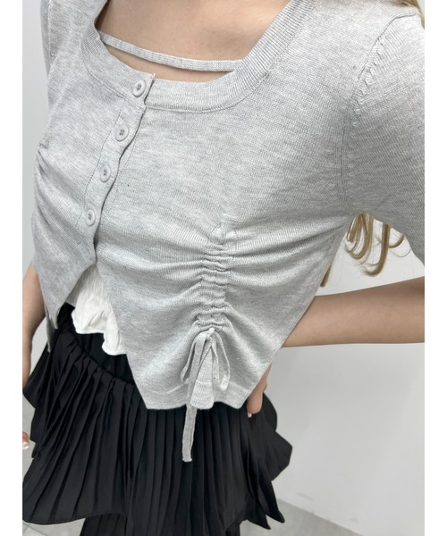 PHILLY（フィリー）の「【PHILLY】サイドドロストショートスリーブトップス（Tシャツ/カットソー・レディース・ブラック/グレー/ホワイト・FREE）」の16枚目の写真