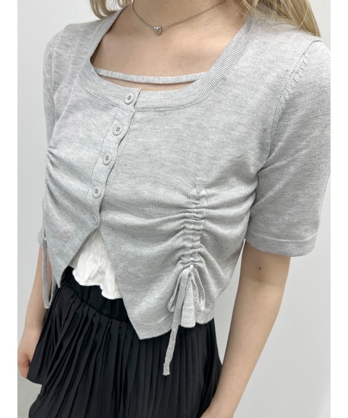 PHILLY（フィリー）の「【PHILLY】サイドドロストショートスリーブトップス（Tシャツ/カットソー・レディース・ブラック/グレー/ホワイト・FREE）」の17枚目の写真