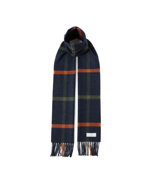 Whiteley & Green / ウールカシミヤ ウインドウペーン マフラー