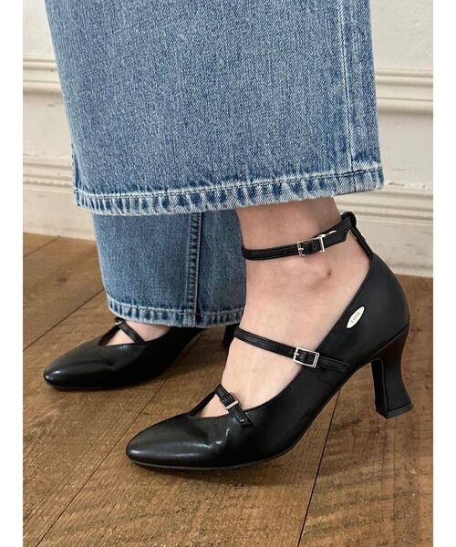 EATME（イートミー）の「トリプルベルトパンプス（パンプス・レディース・ブラック/ラベンダー・S/M/L）」の6枚目の写真