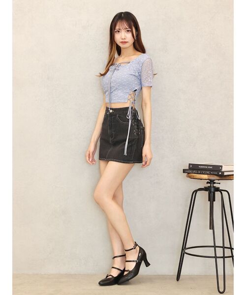 EATME（イートミー）の「トリプルベルトパンプス（パンプス・レディース・ブラック/ラベンダー・S/M/L）」の9枚目の写真