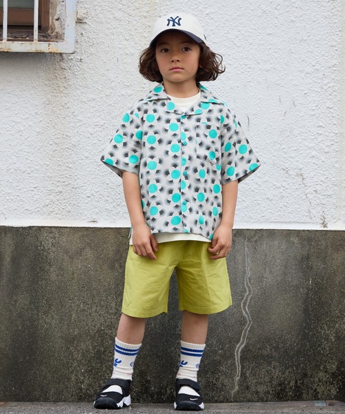 BIG FIELD（ビッグフィールド）の「総柄オープンカラーシャツ（90～150cm）（シャツ/ブラウス・キッズ・チャコール/ネイビー/レッド/ライトブルー・90/100/110/120/130/140/150）」の21枚目の写真