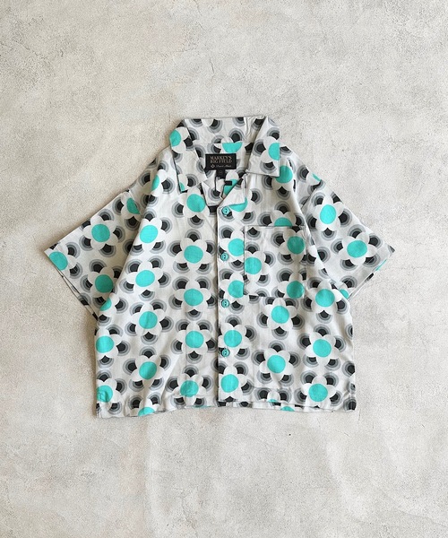 BIG FIELD（ビッグフィールド）の「総柄オープンカラーシャツ（90～150cm）（シャツ/ブラウス・キッズ・チャコール/ネイビー/レッド/ライトブルー・90/100/110/120/130/140/150）」の16枚目の写真