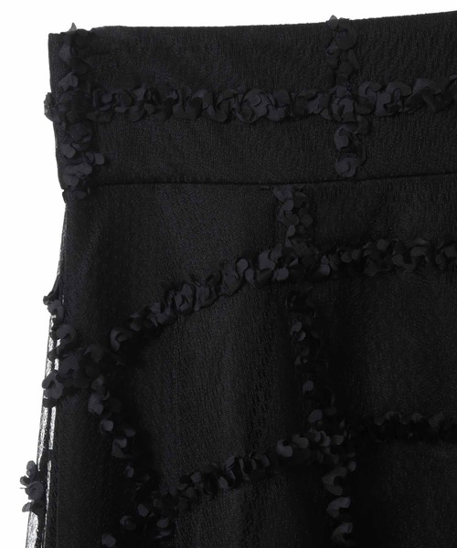 31 Sons de mode(トランテアン ソン ドゥ モード)の「チェックチュールスカート(スカート・レディース・ピンク/ブラック/オフホワイト・36/38)」の16枚目の写真