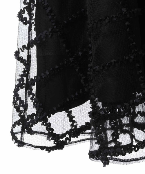 31 Sons de mode(トランテアン ソン ドゥ モード)の「チェックチュールスカート(スカート・レディース・ピンク/ブラック/オフホワイト・36/38)」の18枚目の写真