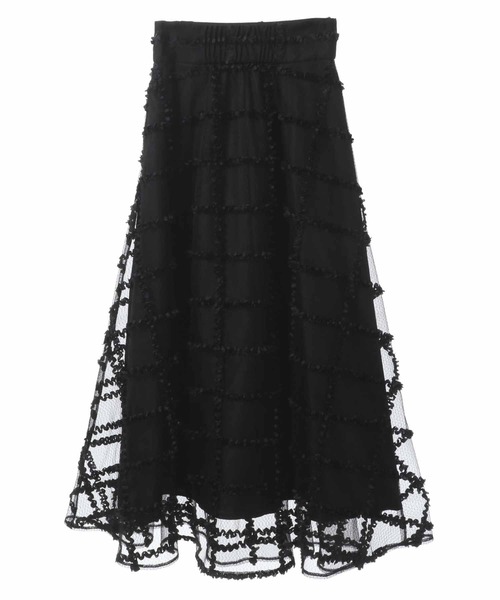 31 Sons de mode(トランテアン ソン ドゥ モード)の「チェックチュールスカート(スカート・レディース・ピンク/ブラック/オフホワイト・36/38)」の19枚目の写真