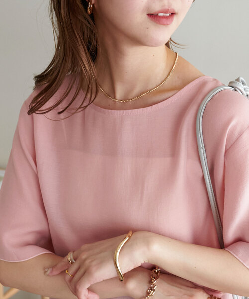 セール】【新色追加!/WEB限定】前後2WAYシアー金ボタンプル