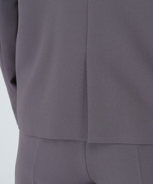 NATURAL BEAUTY BASIC(ナチュラルビューティーベーシック)の「◇<Peストレッチツイルセットアップ>ノーカラージャケット(ノーカラージャケット・レディース・ネイビー/チャコールグレー・LARGE/MEDIUM/SMALL)」の13枚目の写真