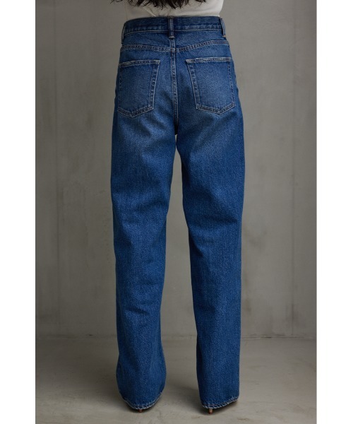 AZUL by moussy(アズールバイマウジー)の「AZUL DENIM/オーバーラップデニム(デニムパンツ・レディース・ブルー/ライトブラック・MEDIUM/SMALL)」の6枚目の写真