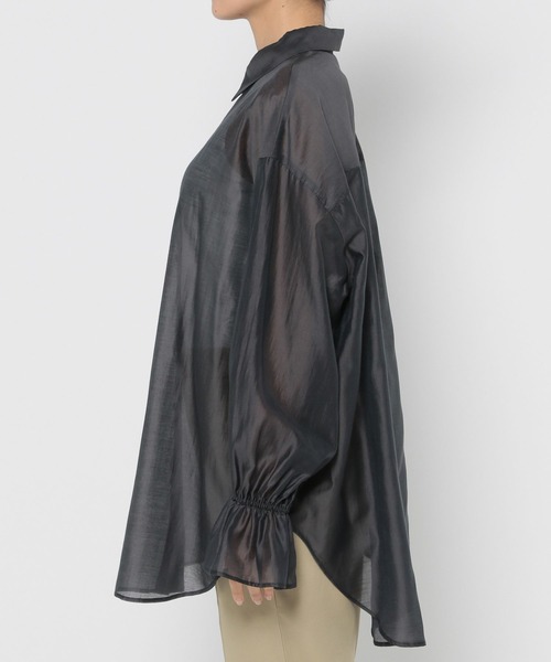 mysty woman（ミスティウーマン）の「フリルキャミSETシアーシャツ