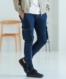 Magine（マージン）の「mp12516-Jogger Denim Cargo Pants カーゴパンツ（カーゴパンツ）」