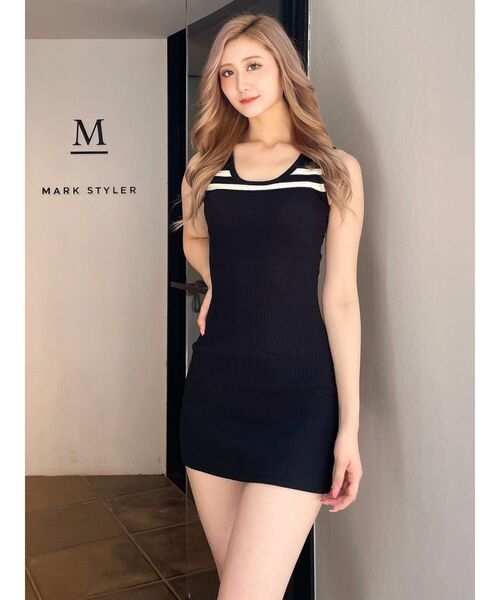 GYDA(ジェイダ)の「ネックラインノースリーブタイトミニワンピース(ワンピース・レディース・ブラック/グレー・FREE)」の22枚目の写真