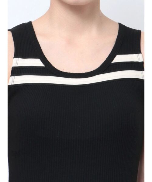 GYDA(ジェイダ)の「ネックラインノースリーブタイトミニワンピース(ワンピース・レディース・ブラック/グレー・FREE)」の9枚目の写真