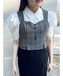 an another angelus | チェック柄ビスチェ/ananotherangelus(キャミソール)