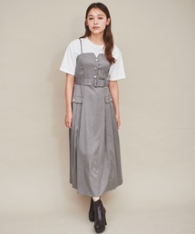 31 Sons de mode | ミリタリー釦ジャンスカ(ジャンパースカート)