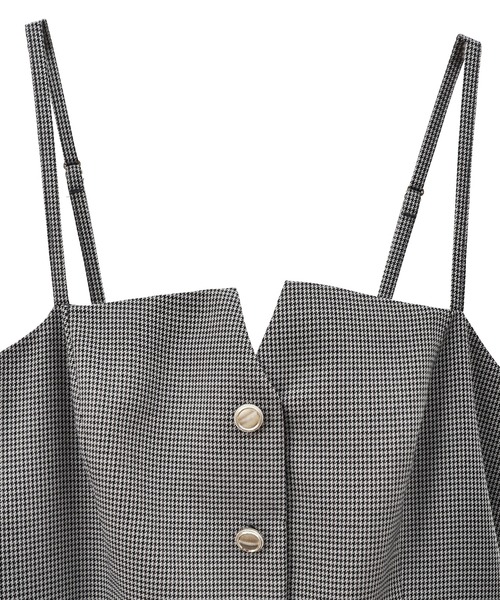 31 Sons de mode（トランテアン　ソン　ドゥ　モード）の「ミリタリー釦ジャンスカ（ジャンパースカート・レディース・モカ/グレー・36/38）」の12枚目の写真