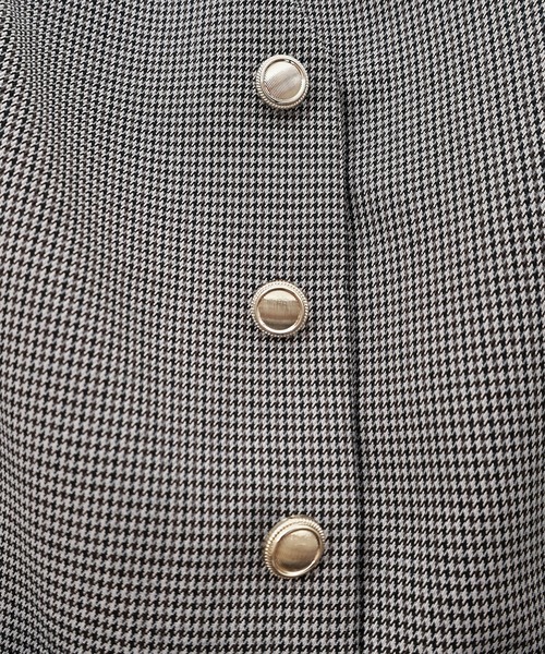 31 Sons de mode（トランテアン　ソン　ドゥ　モード）の「ミリタリー釦ジャンスカ（ジャンパースカート・レディース・モカ/グレー・36/38）」の7枚目の写真