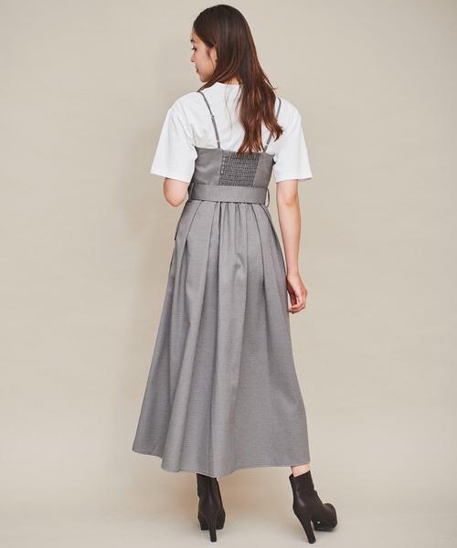 31 Sons de mode（トランテアン　ソン　ドゥ　モード）の「ミリタリー釦ジャンスカ（ジャンパースカート・レディース・モカ/グレー・36/38）」の18枚目の写真