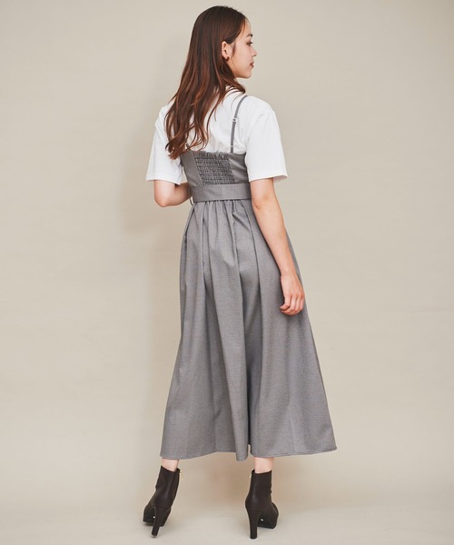 31 Sons de mode（トランテアン　ソン　ドゥ　モード）の「ミリタリー釦ジャンスカ（ジャンパースカート・レディース・モカ/グレー・36/38）」の19枚目の写真