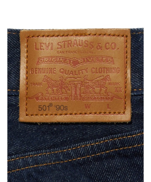 Levi's(リーバイス)の「Levi's/リーバイス 501(R)'90S CUFF ダークインディゴ RINSEY RINSE セルビッジ(デニムパンツ・レディース・ダークインディゴブルー・23inch/24inch/25inch/26inch/27inch/W28 L34)」の4枚目の写真