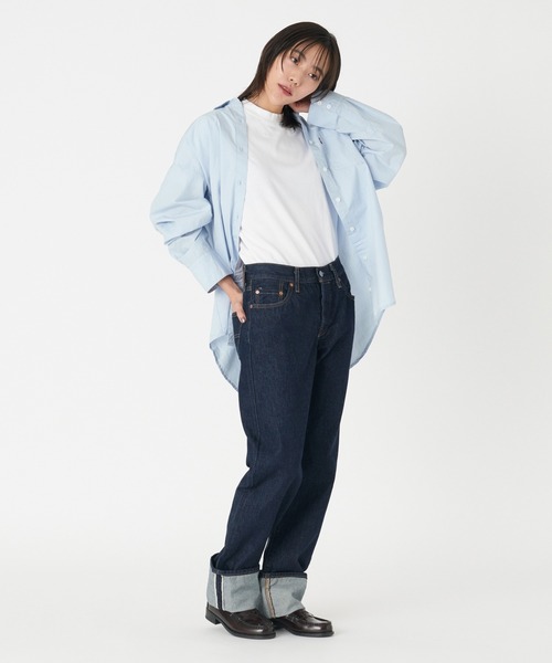 Levi's(リーバイス)の「Levi's/リーバイス 501(R)'90S CUFF ダークインディゴ RINSEY RINSE セルビッジ(デニムパンツ・レディース・ダークインディゴブルー・23inch/24inch/25inch/26inch/27inch/W28 L34)」の13枚目の写真
