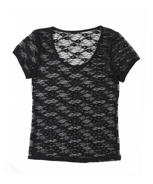 WC（ダブル シー）の「コンパクトレースTシャツ（Tシャツ/カットソー・レディース・ブラック/ホワイト・FREE）」の17枚目の写真