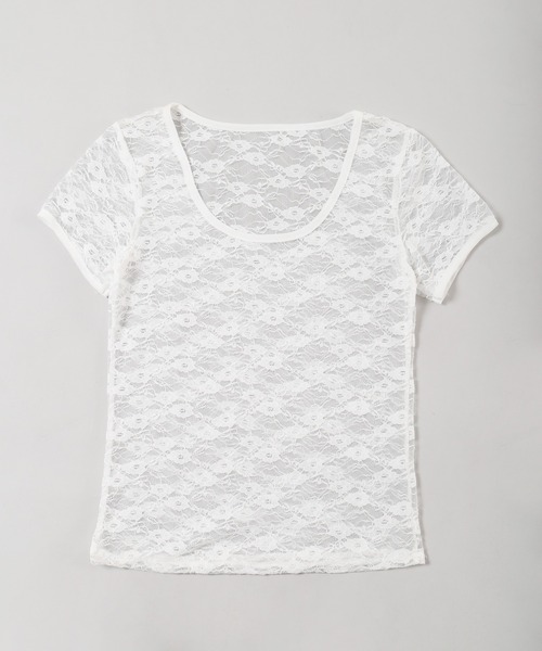 WC（ダブル シー）の「コンパクトレースTシャツ（Tシャツ/カットソー・レディース・ブラック/ホワイト・FREE）」の18枚目の写真