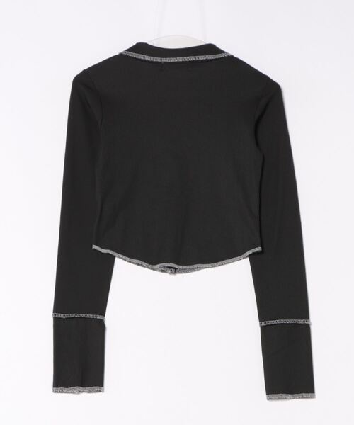 Mayree（メイリー）の「【Mayree】メロウ トップス　襟付き カットソー（Tシャツ/カットソー・レディース・ブラック・SMALL/MEDIUM）」の7枚目の写真