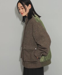 Ray BEAMS | ツイード キリカエ ブルゾン(ブルゾン)