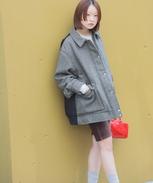 Ray BEAMS | ツイード キリカエ ブルゾン(ブルゾン)