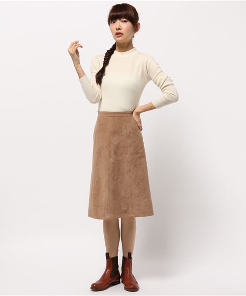 ikka（イッカ）の「Sdv 12Gリブハイネックニット（ニット/セーター・レディース・オフホワイト/チャコールグレー/ブラック・MEDIUM/LARGE）」の7枚目の写真