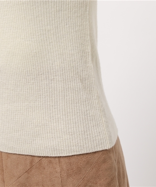 ikka（イッカ）の「Sdv 12Gリブハイネックニット（ニット/セーター・レディース・オフホワイト/チャコールグレー/ブラック・MEDIUM/LARGE）」の10枚目の写真